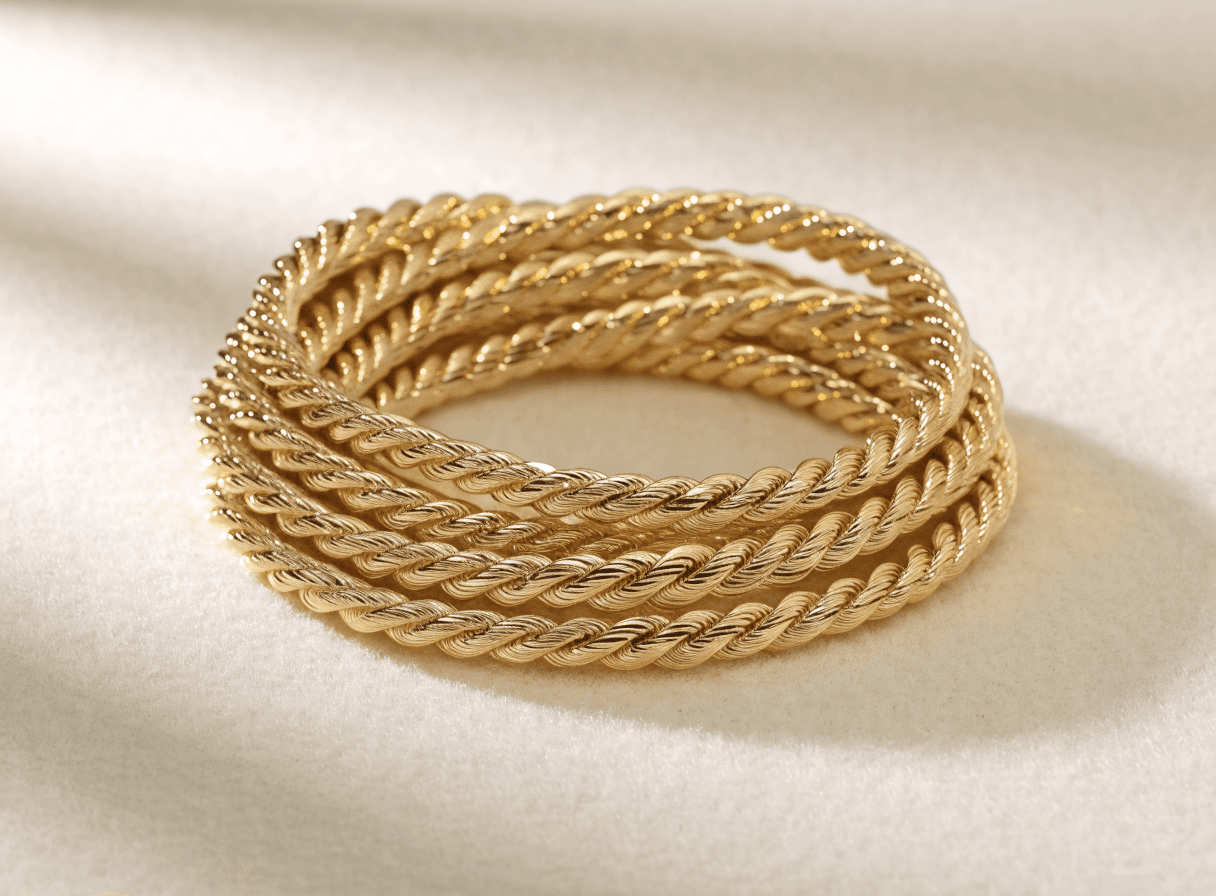 21K Twisted Chain 45cm